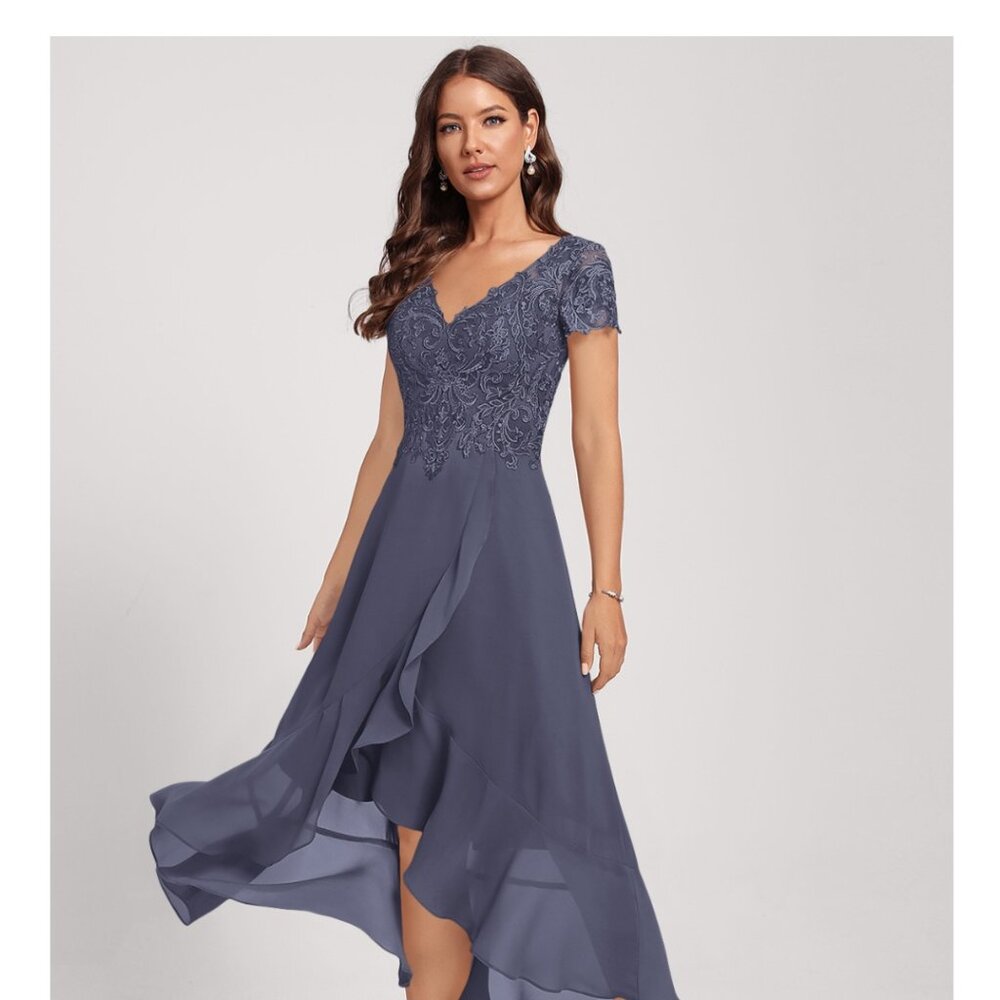 JJs House Asymmetrical Dress in Purple